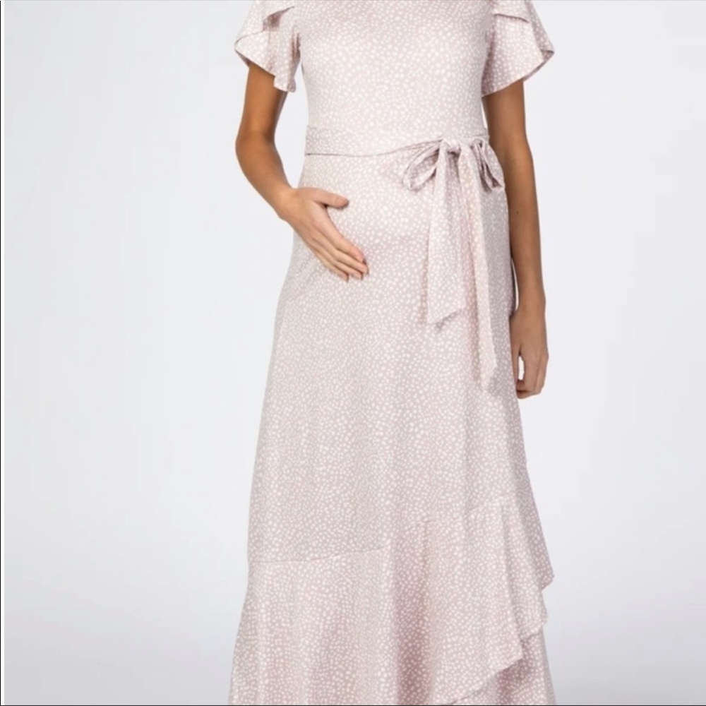 Pinkblush maternity tiered dress